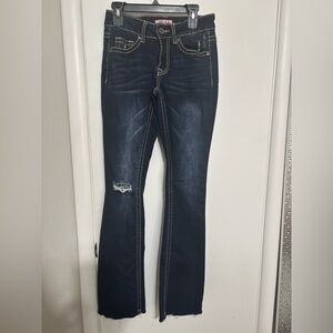 True Luck Dark Blue Boot Cut Jeans